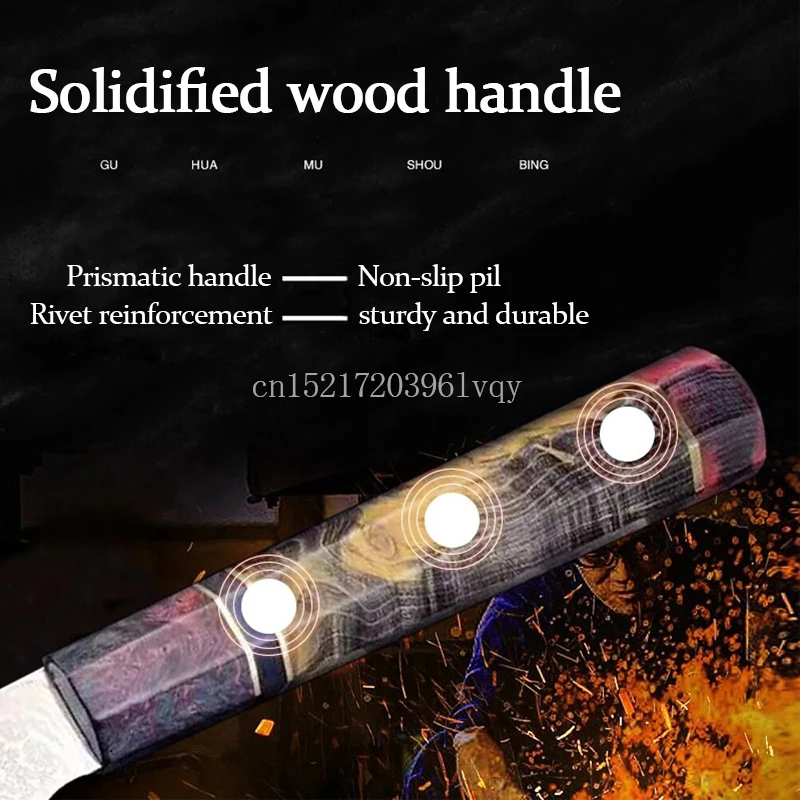 Поварские ножи накири DEHONG 67 слоев японская Дамасская сталь 8 дюймов дамасский