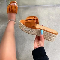 fashion brand slippers comfort wedges shoes for women high heels sandals summer womens sandals slippers anti slip shoes low pri