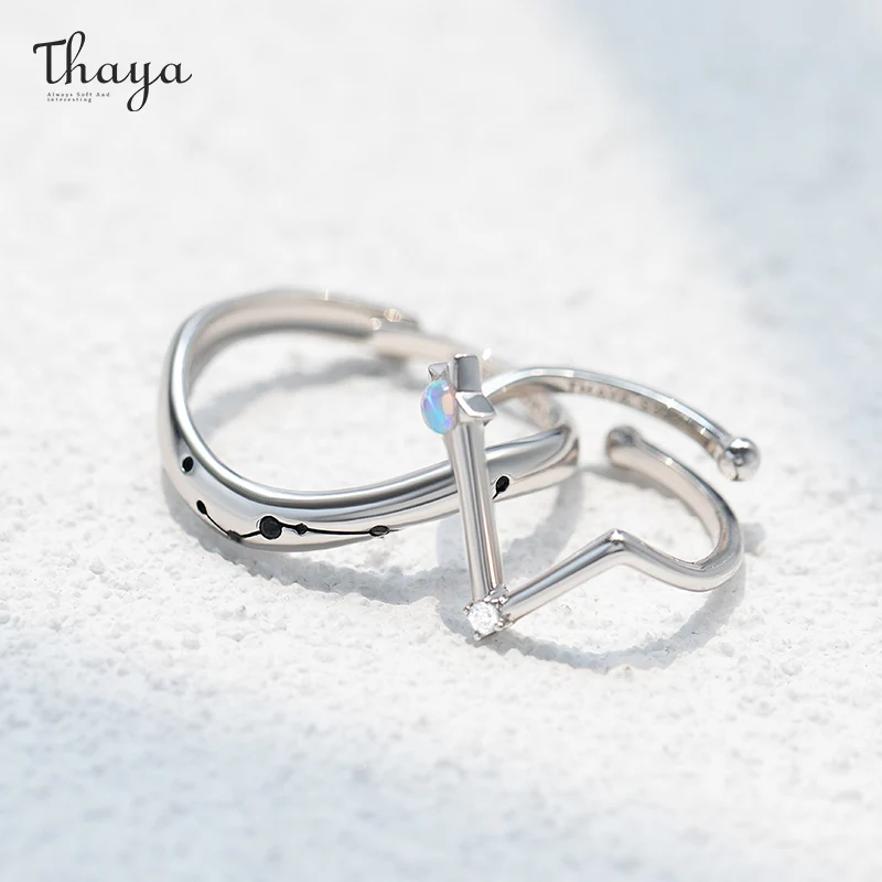 Женское серебряное кольцо Thaya из серебра 925 пробы с фиолетовыми кристаллами