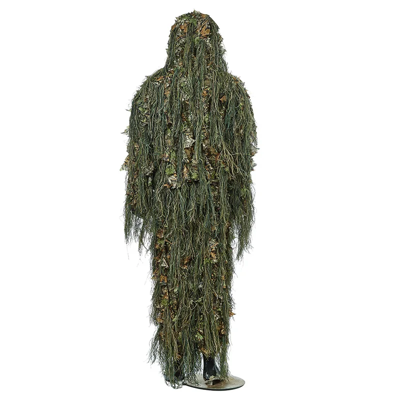 Ghillie костюм для охоты лесной 3D Bionic Leaf Маскировочная форма Cs камуфляжные Костюмы