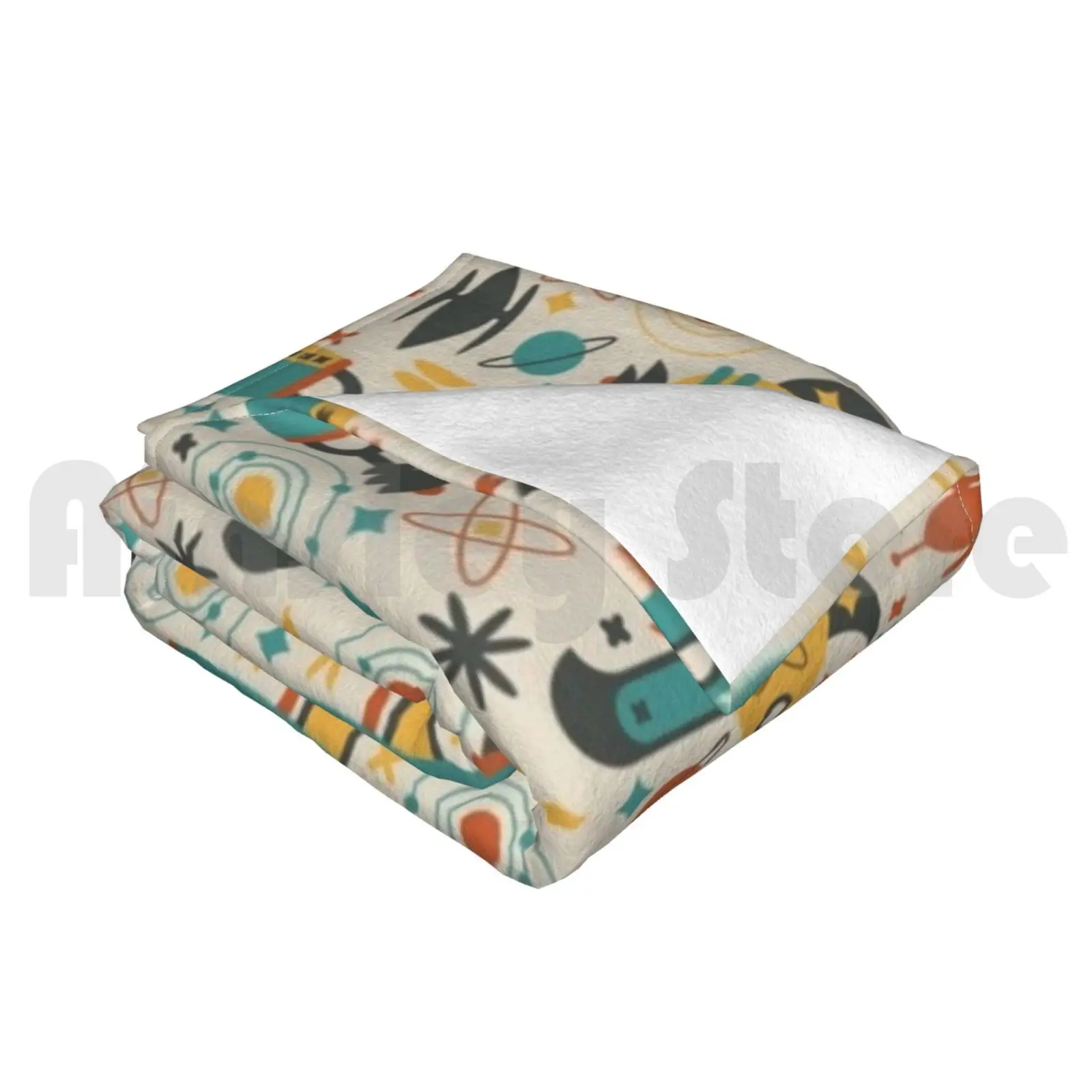 Одеяло с атомным космическим пистолетом супер мягкий теплый легкий тонкий