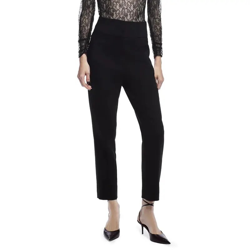 

Женские осенние модные брюки с высокой талией Nlzgmsj Za 2021, винтажные черные широкие брюки на молнии, женские осенние брюки, женские брюки 202110