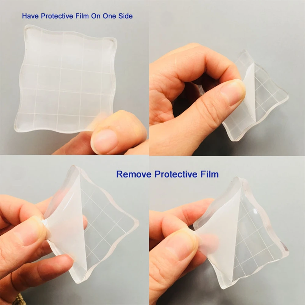 

7pcs/set Transparent Acrylic Clear Stamp Block Pad Scrapbooking DIY Handmade Tool Drop Shipping