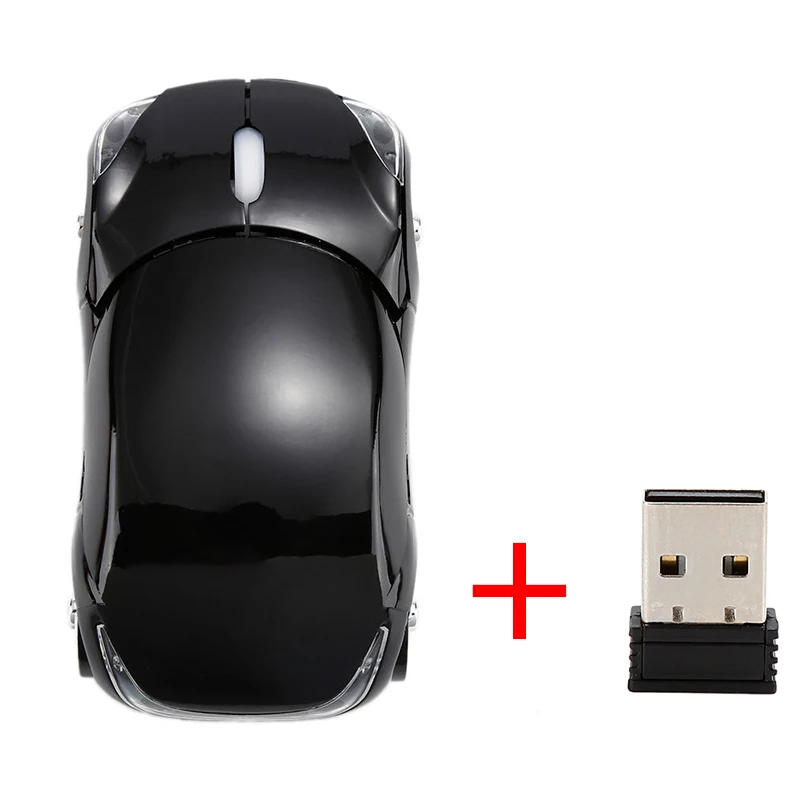 1 Креативная 2,4 GHz 1200 dpi Беспроводная оптическая мышь в форме автомобиля USB прокрутка мыши компьютер Профессиональный для ПК ноутбук с USB Приемником - Цвет: 1
