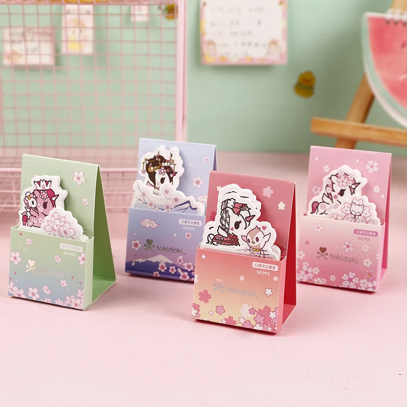 

12 pcs/lot New Unicorn Standable Memo pad Sticky Notes Cute N Times Stationery Label Notepad Bookmark Post school supplies