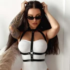 Женское нижнее белье бондаж БДСМ портупея для тела эротические чулки