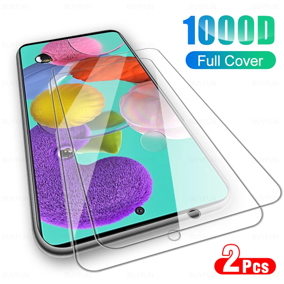 

2Pcs HD Glass For Samsung Galaxy A51 A52 A52S A50 A50S 5G Screen Protector Protective Film On For Samsung A51 Glas 6.5" SM-A515F