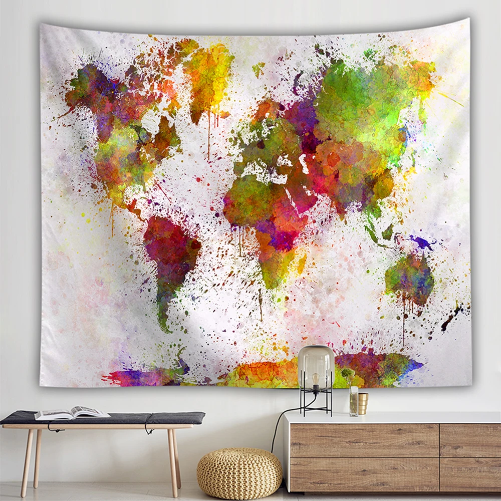 Антикварная карта мира старого памяти парусного спорта свитки хлопок холст