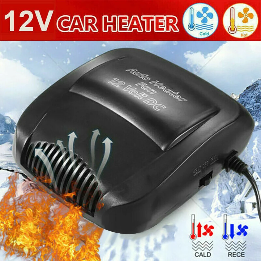 

12V Car Heater 15W Cooling Heating Dual-Use Electric Auto Windshield Defroster Demister Fan Winter 2 In 1 Potable Car Supplies