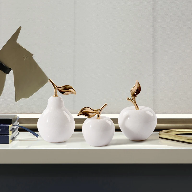 Скандинавское минималистичное Мраморное яблоко украшение из грушевого дерева