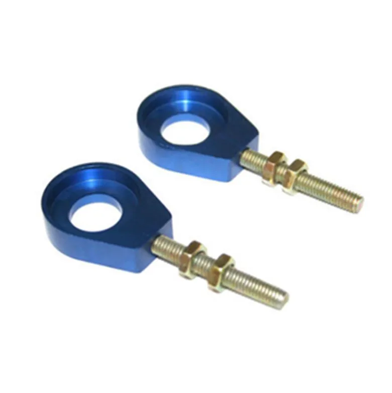 

Бесплатная доставка, 15 мм цветной Алюминиевый Регулятор цепи для натяжителя оси, регулятор цепи, грязевой, питбайк, мотовездеход, скутер