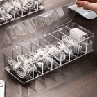 Прозрачная женская коробка для косметики, органайзер для ювелирных изделий, контейнер для хранения линий, настольный органайзер для офиса