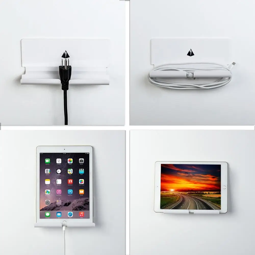 Настенная розетка мобильный телефон держатель смартфон USB зарядка подставка