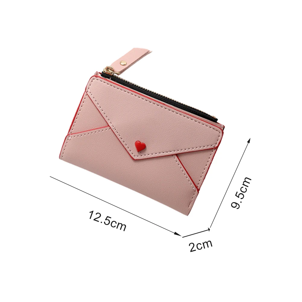 

Women's PU Short Wallets Portable Small Coin Purses Female Splicing Zip Clutch Coin Bags Vintage Bags for Women Birthday Gifts