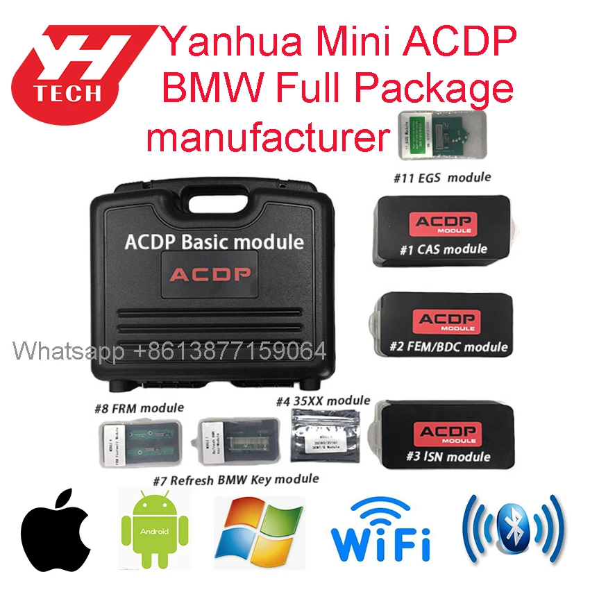 Заводская поставка Yanhua мини программатор ACDP для BM W CAS1/2/3/3 +/4/4 + FEM/BDC ключ/программа