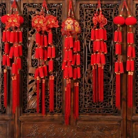 2022 chinese spring festival decoration new year party red peppers wall door hanging banner traditional red lantern home decor