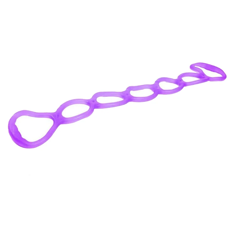

7 Ring Stretch Exercise Band,Resistance Bands,Yoga Stretching Arm Shoulders Foot,Fitness Home Gym,Purple
