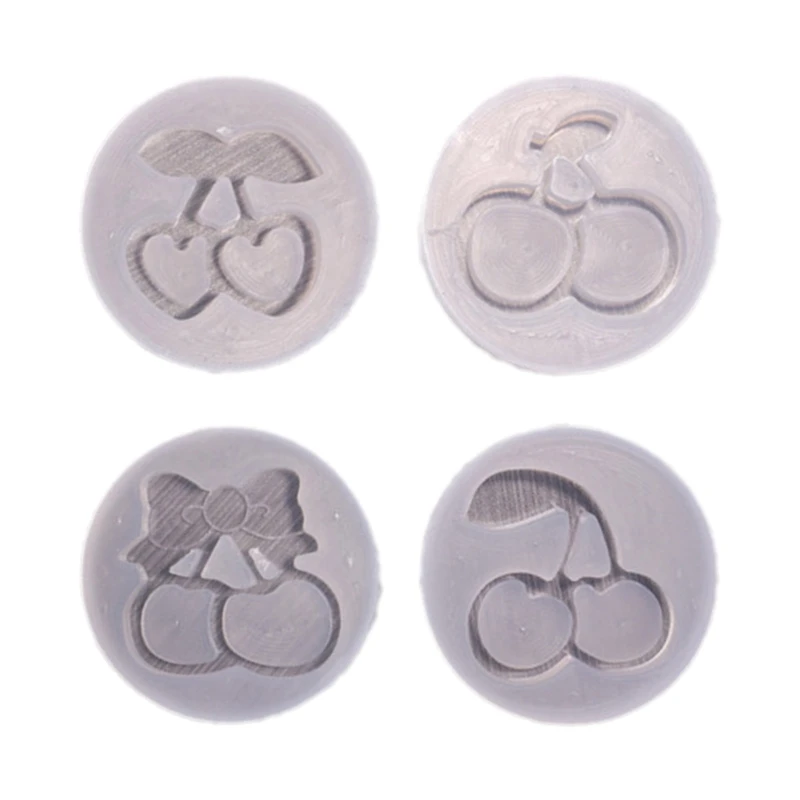 

69HB Creative Cherry Quicksand Silicone Molds Handmade Cherry Shape Pendant Molds for Keychain Jewelry DIY Crafts Home Decor