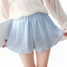 Pantalon de sécurité d'été en soie pour Femme, Boxer fin et ample, sous jupe, short à séchage rapide  (4)