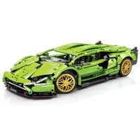 the 114 green 1268pcs super speed sports racing car fast vehicle model building blocks technical bricks moc set gifts kids toys