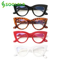 soolala 4pcs cat eye blue light glasses women protection gaming computer glasses anti blue ray eyeglasses optical frame
