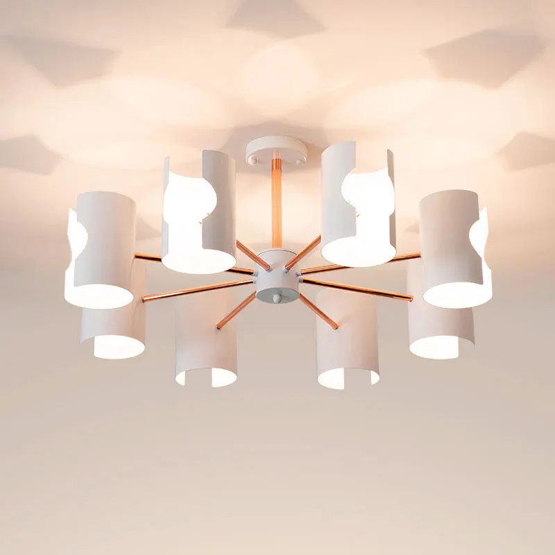 

Скандинавская Люстра для гостиной, креативная железная лампа в стиле пост-модерн в минималистском стиле для спальни, ресторана, выставочно...