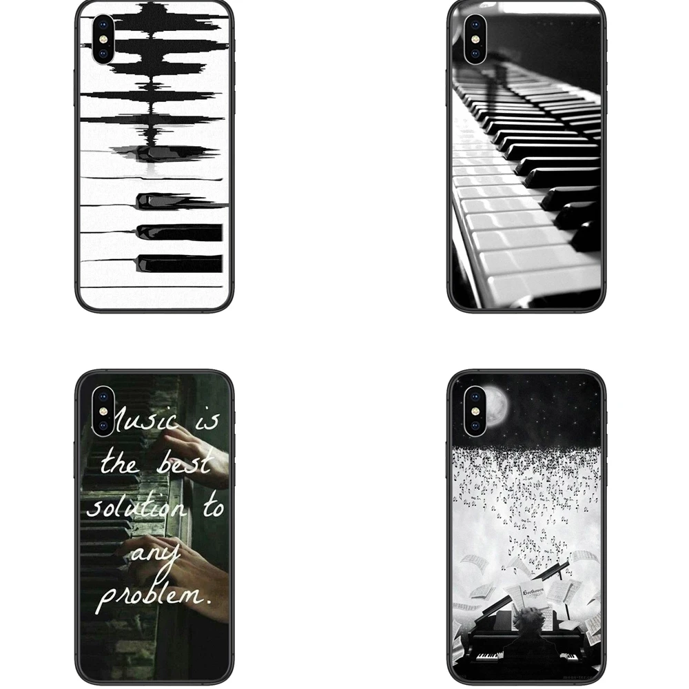 Популярная Защитная музыкальная посуда пианино заглушка черный корпус картина