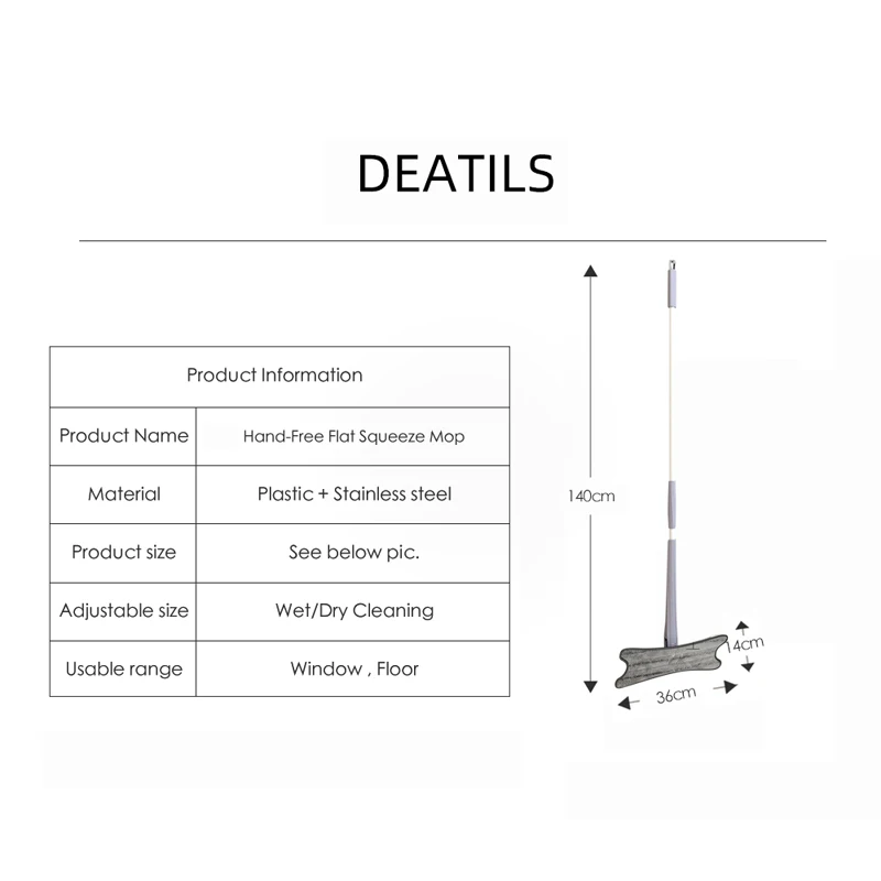 

X-type Floor Mop with 3pcs Reusable Microfiber Pads 360 Degree Squeeze Mop for Home Replace Hand-free Wash Household Clean Tool
