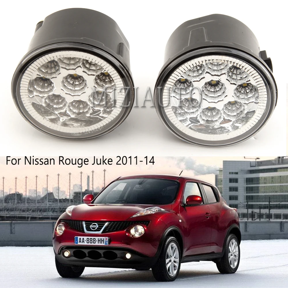 2 шт. 9 светодиодных передних противотуманных фар для Nissan Rouge Juke 2011-14