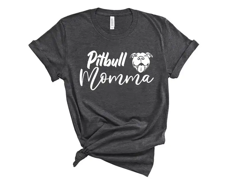 

Pitbull Shirt - Cute PITBULL Momma Pit Bull Dog Unisex Bella Canvas 3X