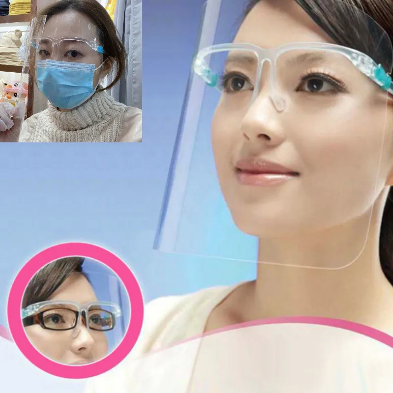 Dust-Proof Face Protective Kitchen Transparent Shield Anti-Oil Onion Goggles Mask Saliva Splash Guard Cooking Tools | Дом и сад