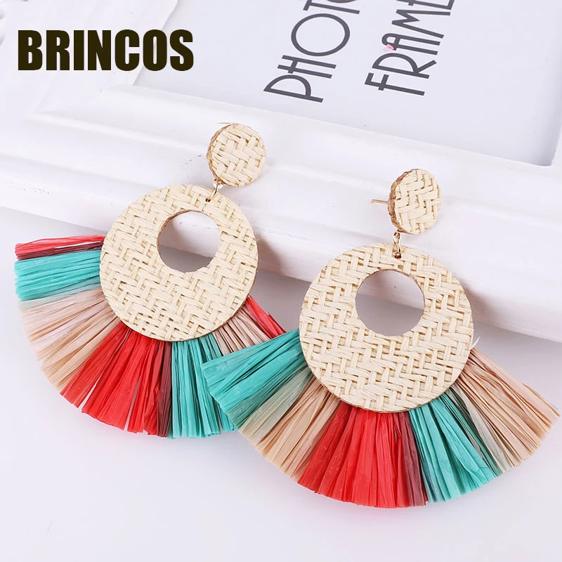 Серьги с кисточками 2019 модные богемные женские длинные серьги в виде капель воды