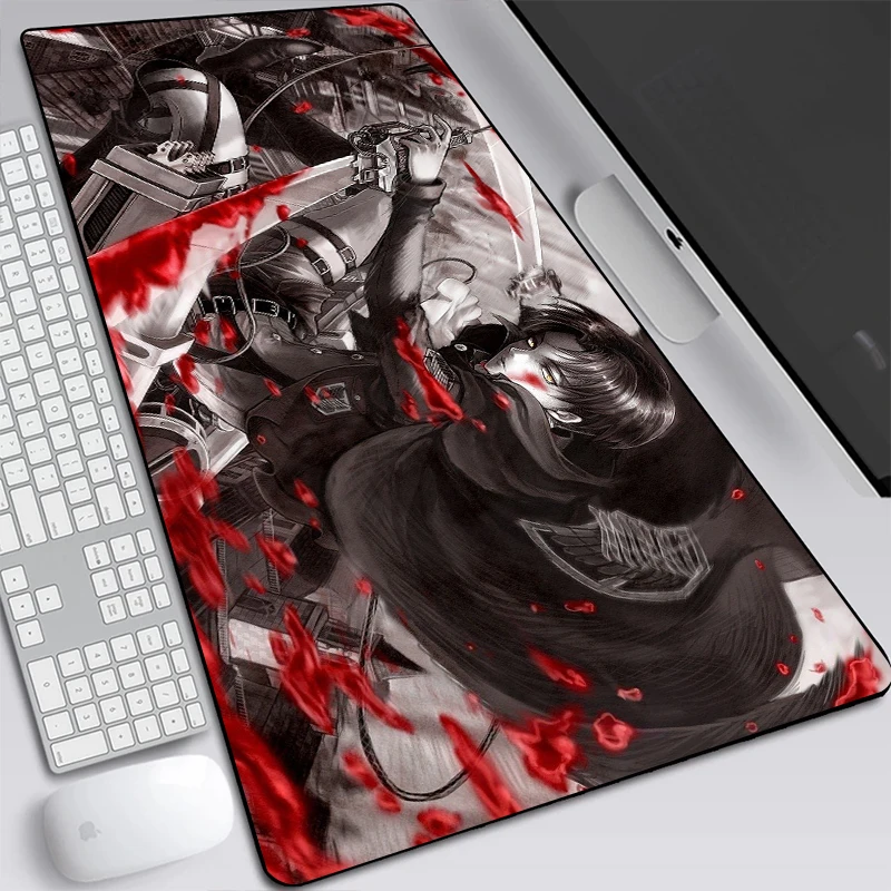 

2021 Anime Attack On Titan Mousepad Pad Gamer Carpet Computer Mouse Pad Anime Gaming Padmouse High Quality Gamer Mouse desk Mats