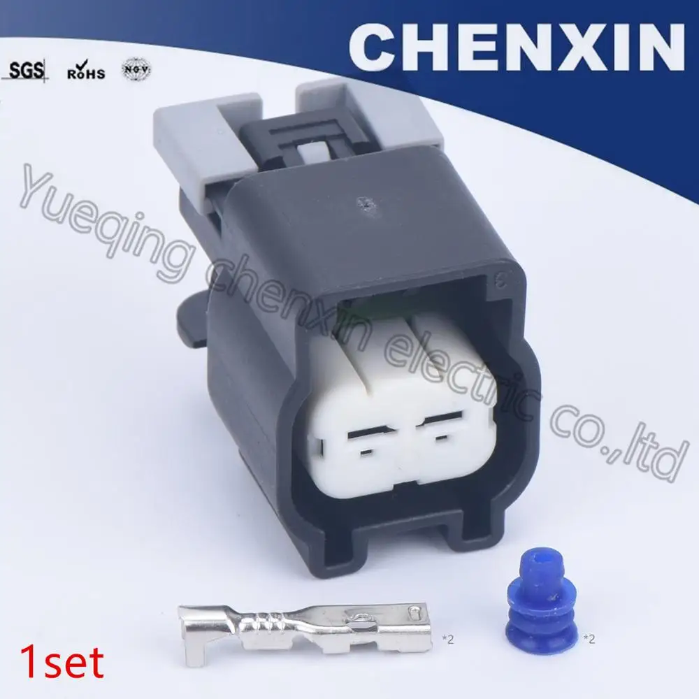 Черный 2 контактный водонепроницаемый автомобильный разъем (2 2) гнездовой