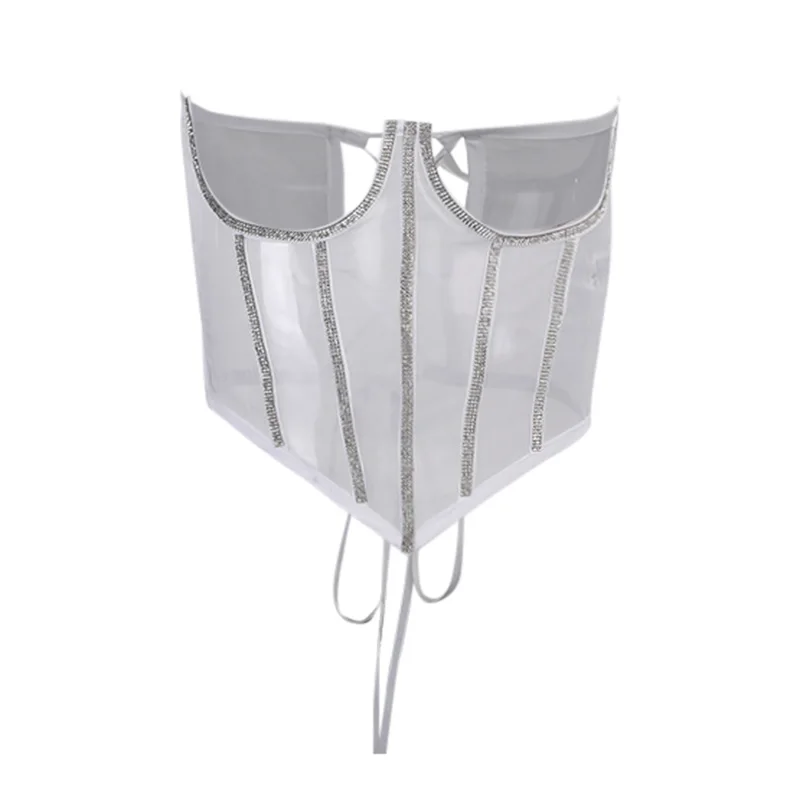 

InsDoit Y2K Mall Goth Vintage Corset Sexy Underbust Aesthetic Streetwear Cummerbund Women Harajuku Bandage Grunge Waist Shaper