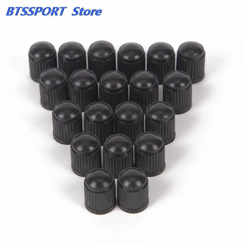 Колпачки на клапаны автомобильных шин черный пластик 20 шт. пылезащитные крышки |