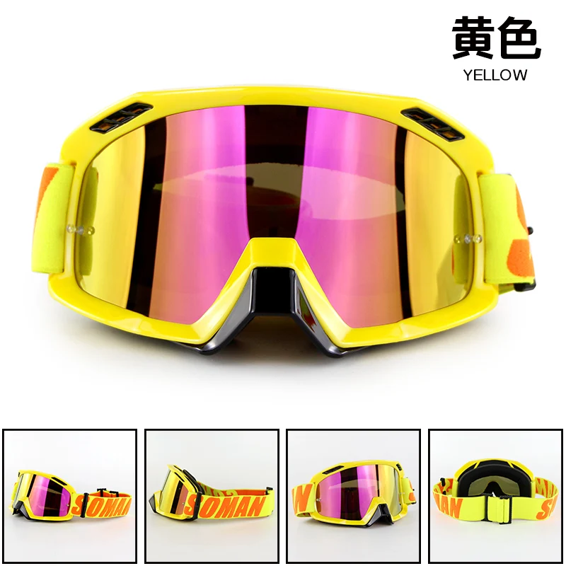 okulary Brand New Motorcycle Helmet Goggle Sweat-absorbent Motocross Glasses Motor Bike Racing Gafas lunettes anteojos
