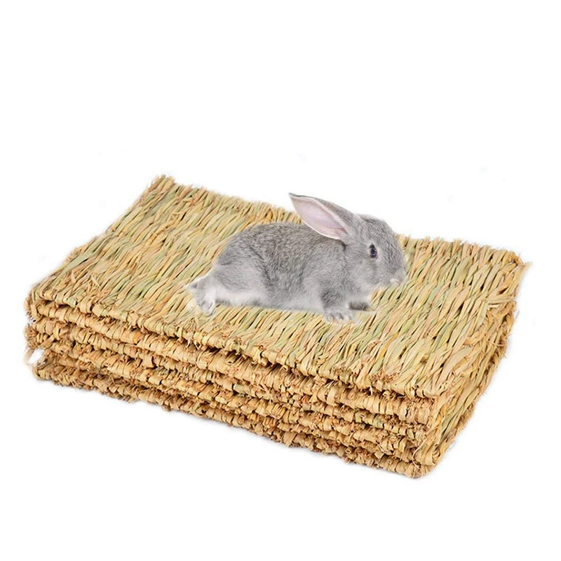 

Rabbit Mat,Grass Mats For Rabbits,Safe & Edible Rabbit Mats For Cages,Bunny Chew Toys For Rabbits