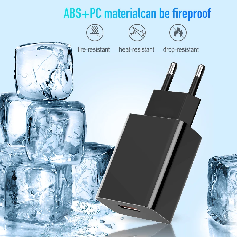 HKHUIBANG зарядка для телефона QC 3 0 USB 18 Вт зарядное устройство дляiPhone /Samsung /Huawei /Xiaomi |