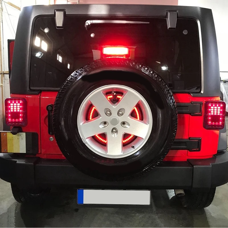 Запасной тормозной светильник для шин колес 3-й третий Jeep Wrangler 2007-2017 JK JKU YJ TJ
