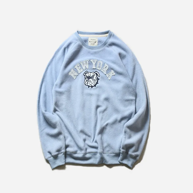 2019 autumn new round neck pullover plush men and women couple casual long-sleeved jacket special offer Man Hoodies | Мужская одежда