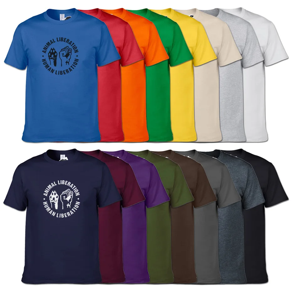Футболка унисекс с надписью освобождение людей 16 цветов | Мужская одежда