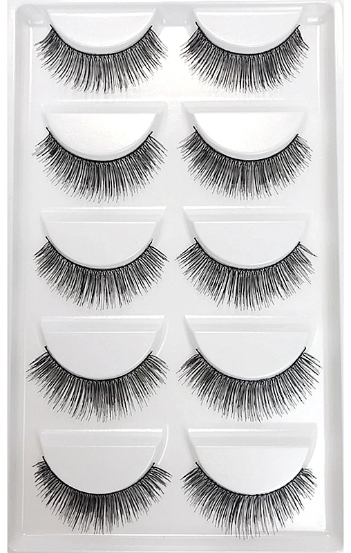 CLOTHOBEAUTY 5 пар накладных ресниц, тонкие накладные ресницы для наращивания ручной работы, натуральные мягкие невидимые ресницы, длинный толстый многоразовый макияж