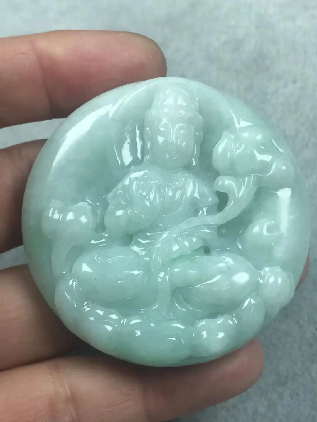 

Natural Myanmar jade A Handcarved jade guan yin green jade pendant jade necklace men pendants jewelry jade necklaces for woman
