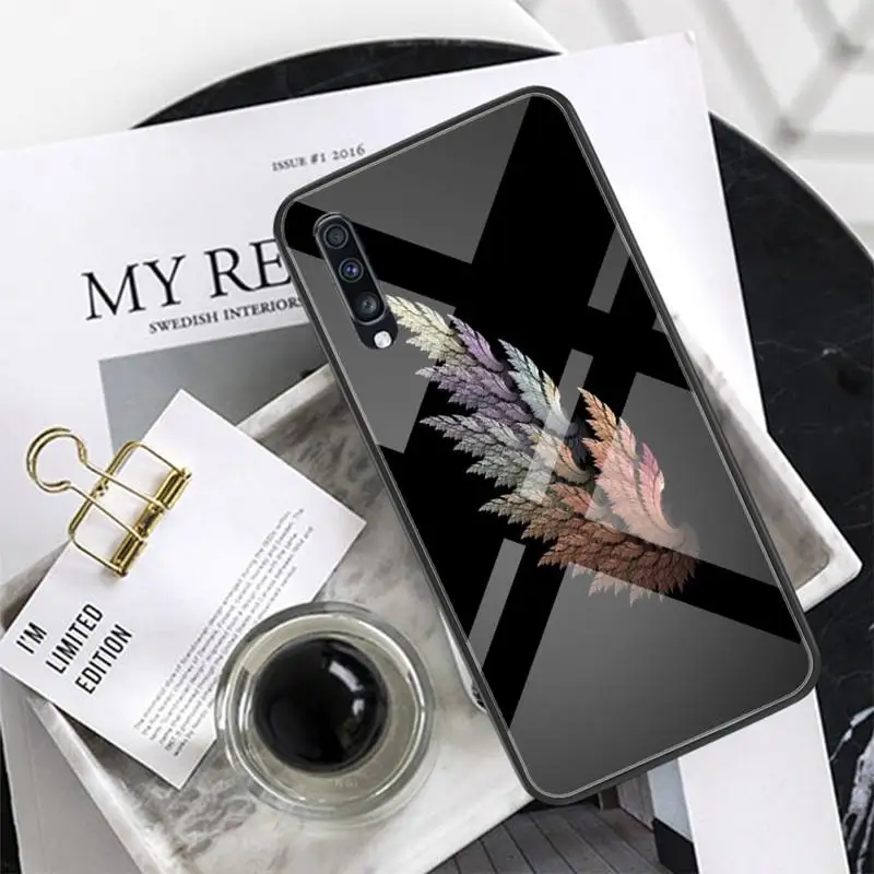 

Vivid feather Phone Case Tempered Glass For XiaoMi 8SE 6 8lite MIX2S Note 3 Redmi Note 7 5 4 Redmi 6A 5Plus 4X