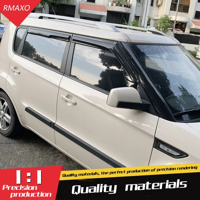 Пластиковый оконный козырек для kia soul вентиляционные оттенки защита от солнца и