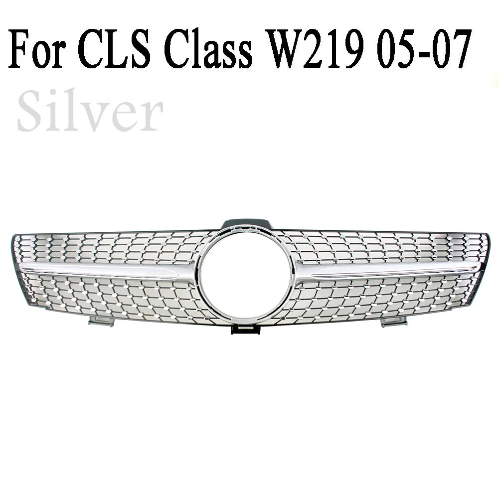 Front Racing Center Grille Facelift Bumper Grill For Mercedes Benz W219 CLS Class 2005 2006 2007 Diamond | Автомобили и мотоциклы