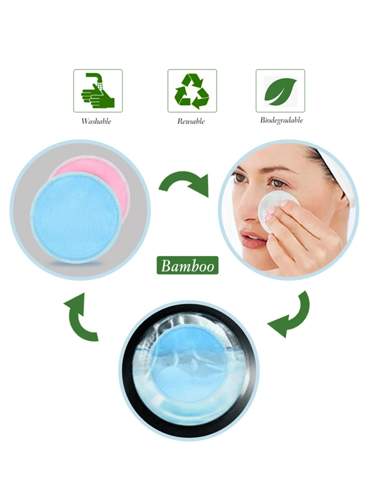 1 шт. средство для снятия макияжа многоразовые хлопковые подушечки ухода за кожей