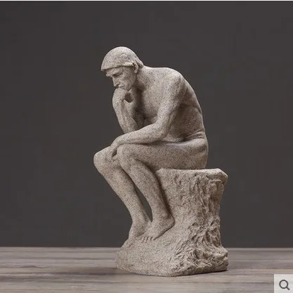 

VILEAD 26 см смолы Песчаник и статуя Ретро Творческих личностей украшения дома аксессуары ручной работы подарки ручной работы