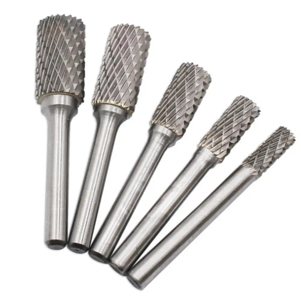 5 шт. цилиндрические фрезы из вольфрамовой стали 6 14 мм|Абразивные инструменты| |